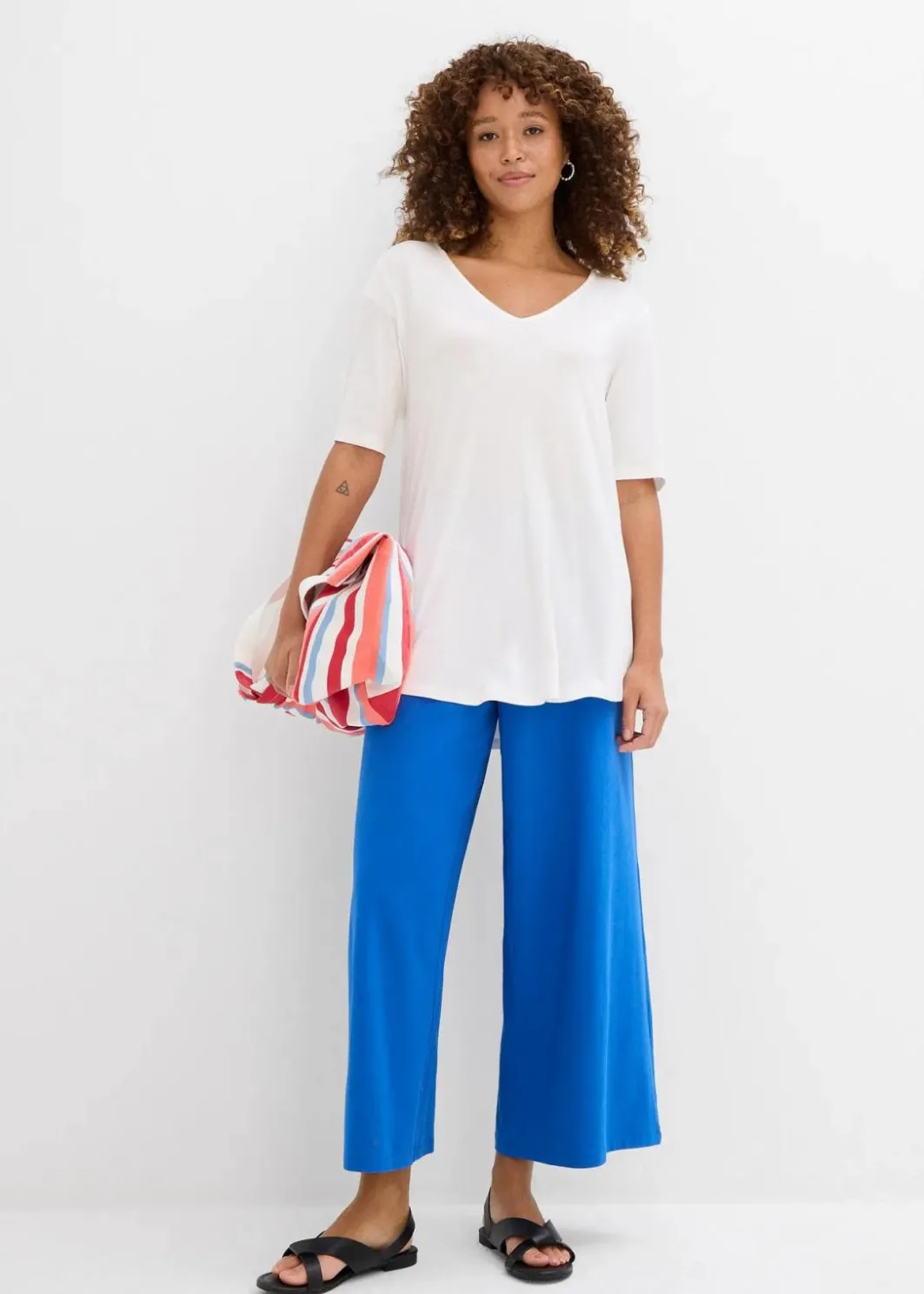 Damen bonprix Nachhaltigere Materialien|Shirts & Tops|Longshirt aus softer Viskose