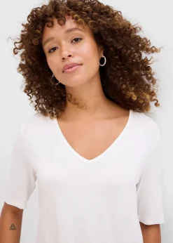 Damen bonprix Nachhaltigere Materialien|Shirts & Tops|Longshirt aus softer Viskose