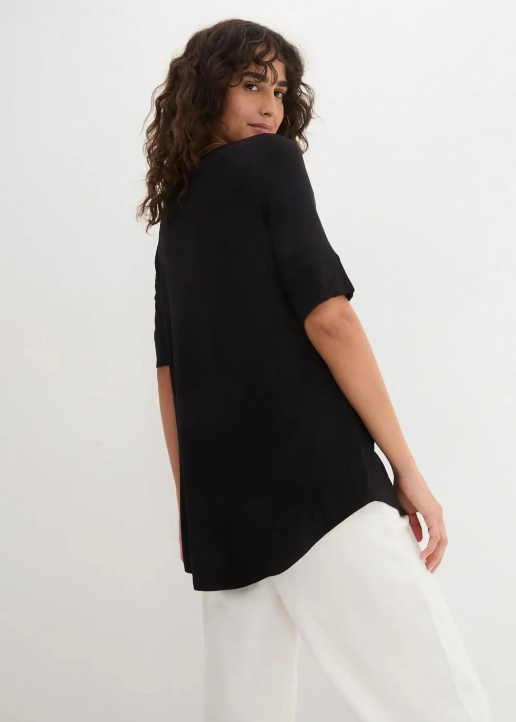 Damen bonprix Bekleidung·Röcke|Nachhaltigere Materialien|Long-Shirt aus softer Viskose