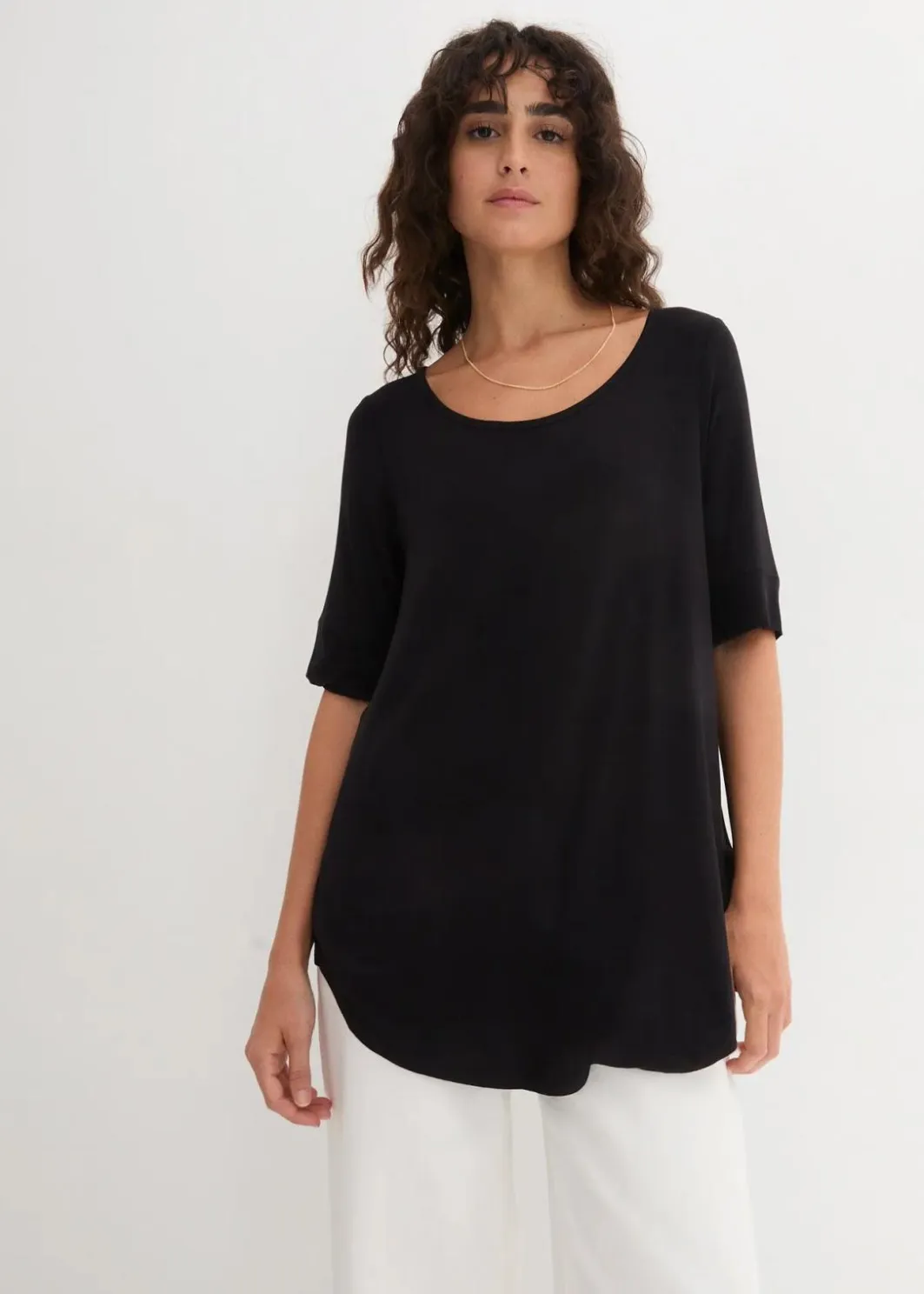 Damen bonprix Bekleidung·Röcke|Nachhaltigere Materialien|Long-Shirt aus softer Viskose