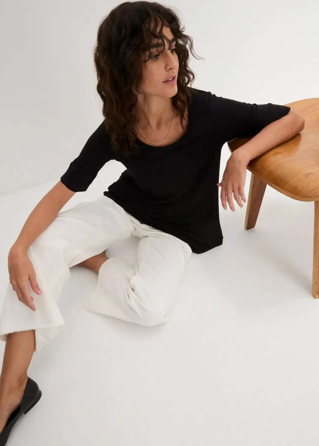 Damen bonprix Bekleidung·Röcke|Nachhaltigere Materialien|Long-Shirt aus softer Viskose