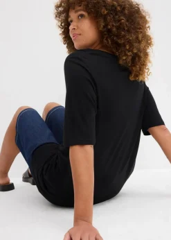 Damen bonprix Shirts & Tops|Basics|Longshirt aus softer Viskose