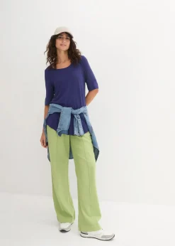 Damen bonprix Shirts & Tops|Basics|Long-Shirt aus softer Viskose