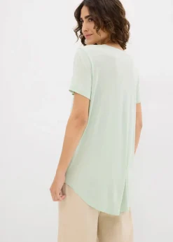 Damen bonprix Nachhaltigere Materialien|Shirts & Tops|Longshirt aus softer Viskose