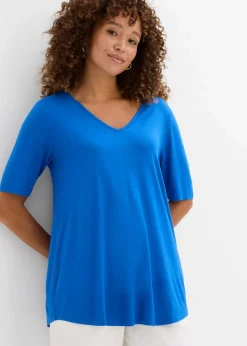 Sale Longshirt aus softer Viskose Damen Nachhaltigere Materialien|Shirts & Tops