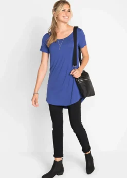 New Longshirt aus softer Viskose Damen Shirts & Tops|Basics