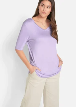 Hot Longshirt aus softer Viskose, 2er-Pack Damen Nachhaltigere Materialien|Shirts & Tops