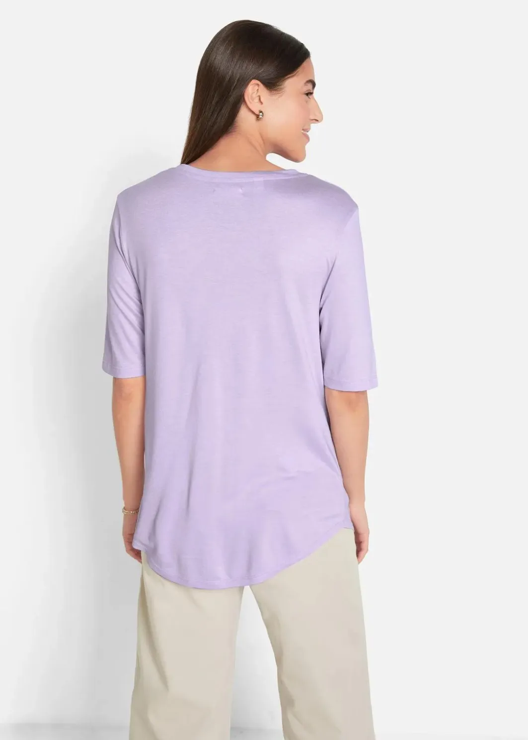 Hot Longshirt aus softer Viskose, 2er-Pack Damen Nachhaltigere Materialien|Shirts & Tops