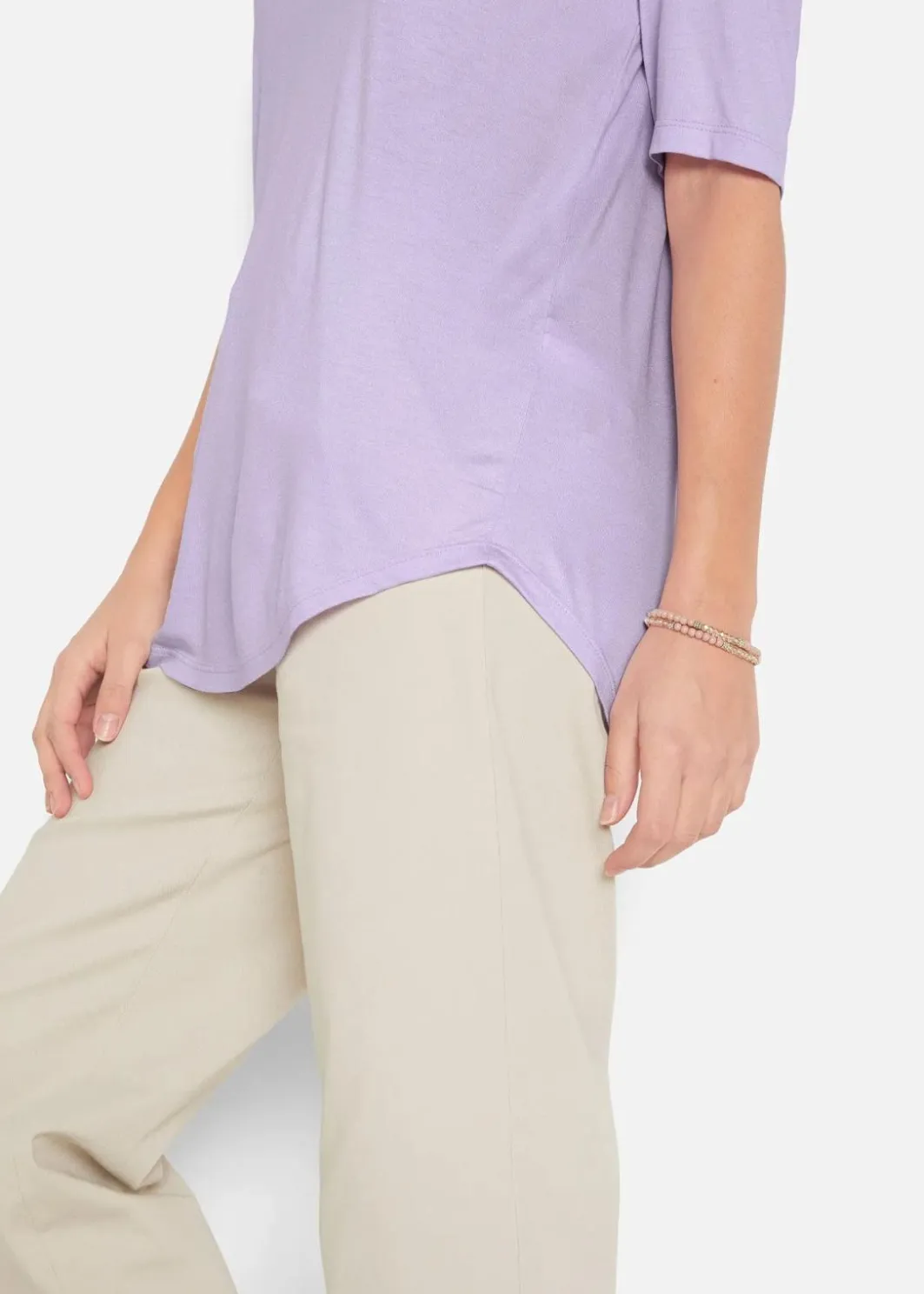 Hot Longshirt aus softer Viskose, 2er-Pack Damen Nachhaltigere Materialien|Shirts & Tops