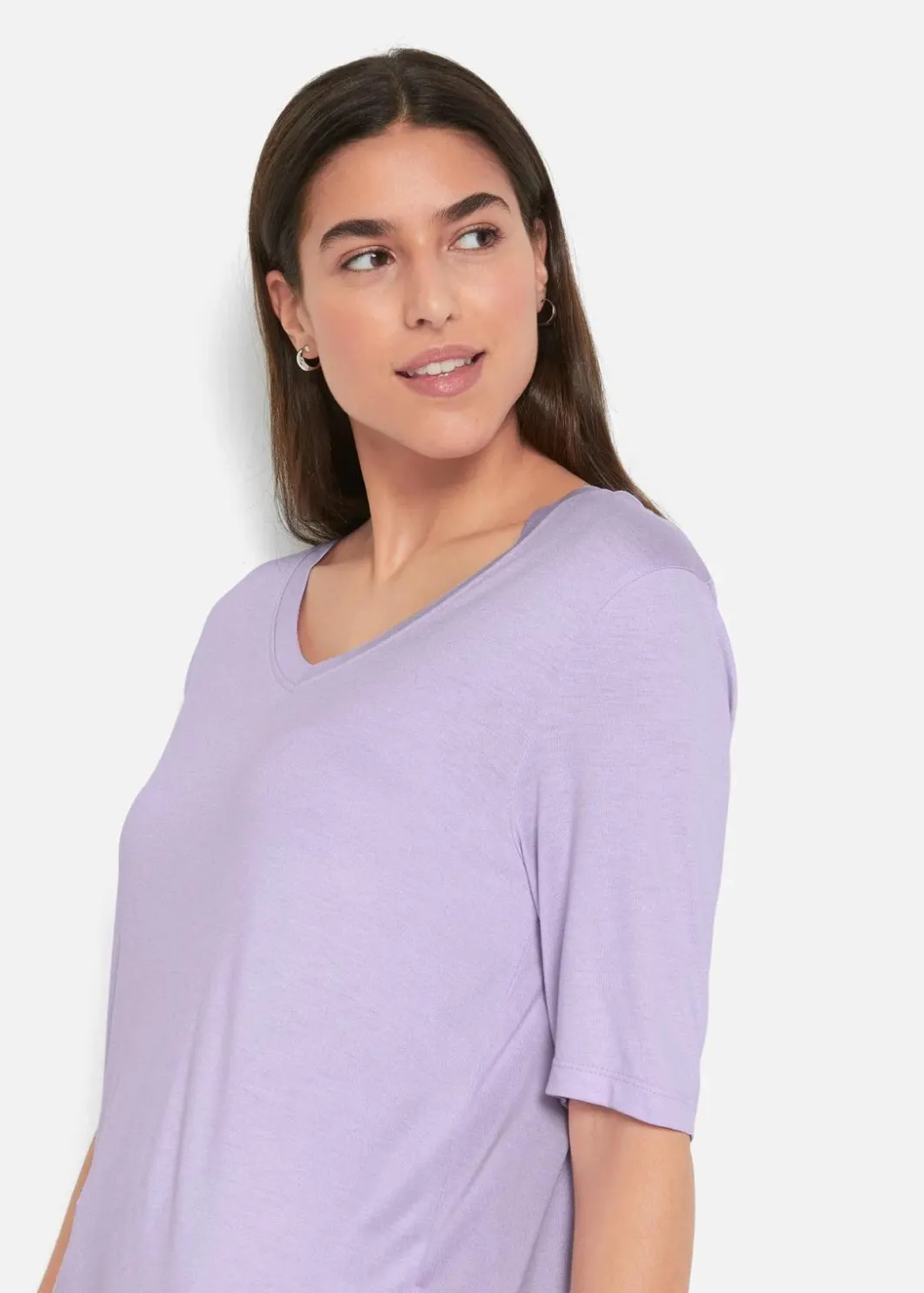 Hot Longshirt aus softer Viskose, 2er-Pack Damen Nachhaltigere Materialien|Shirts & Tops