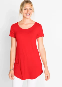 Damen bonprix Shirts & Tops|Basics|Longshirt aus softer Viskose