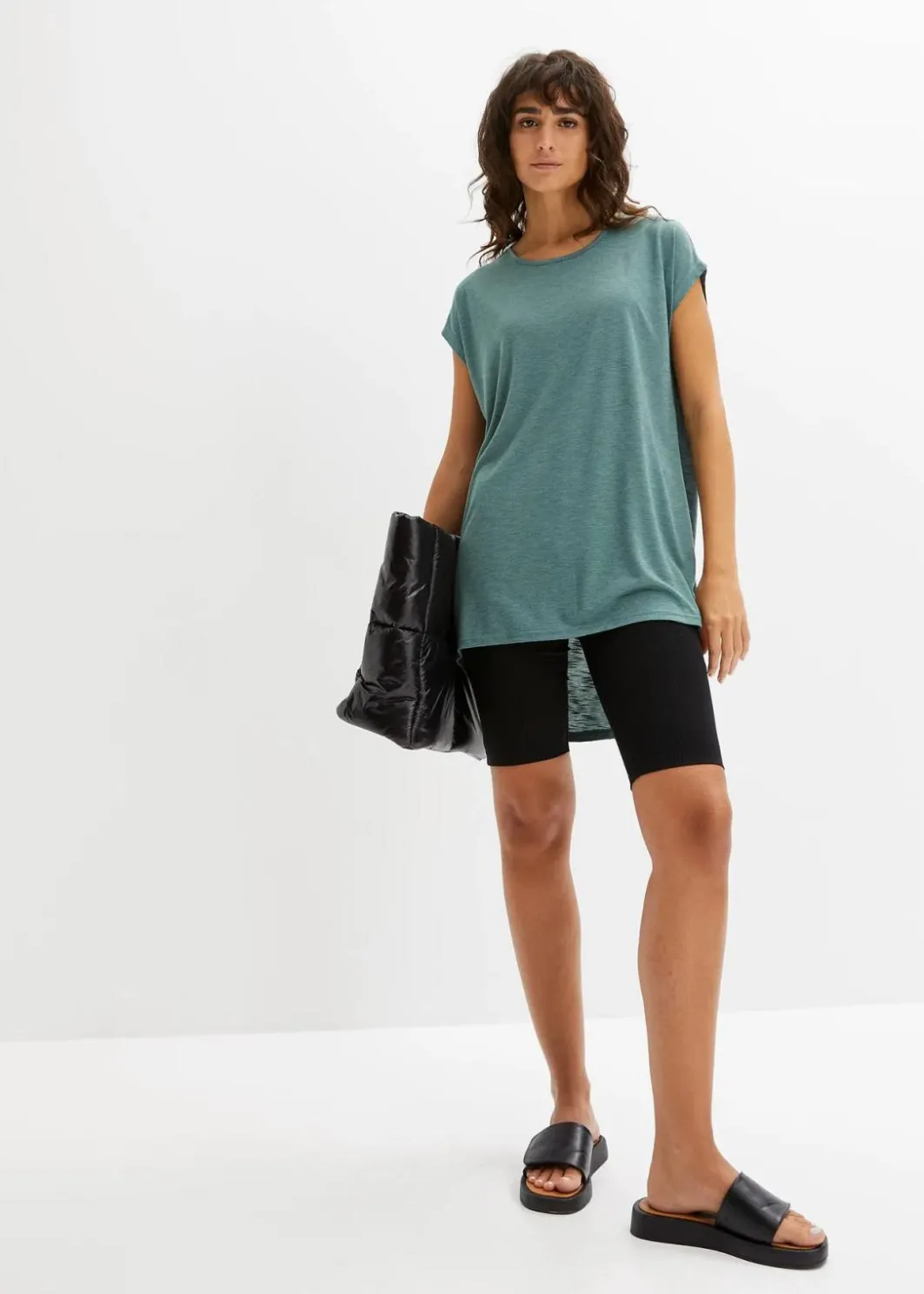 Hot Longshirt aus Viskose-Mischung Damen Shirts & Tops