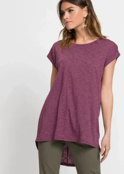 Damen bonprix Shirts & Tops|Longshirt aus Viskose-Mischung