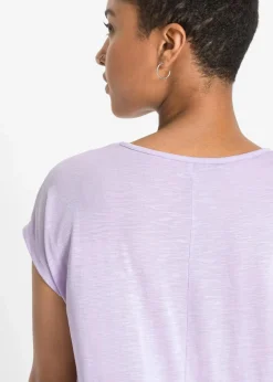 Damen bonprix Shirts & Tops|Longshirt aus Viskose-Mischung