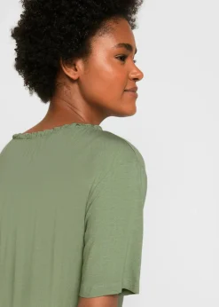 Sale Longshirt aus Viskose-Mix Damen Shirts & Tops|Nachhaltigere Materialien