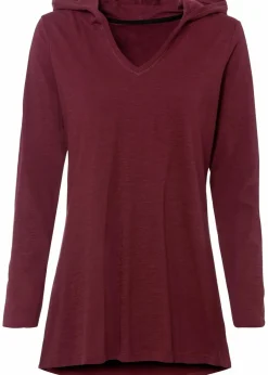 Damen bonprix Shirts & Tops|Longshirt mit Kapuze