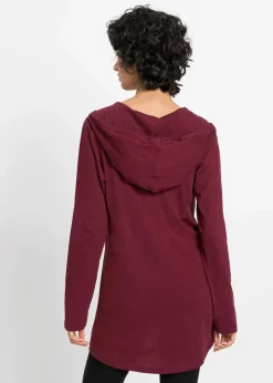 Damen bonprix Shirts & Tops|Longshirt mit Kapuze