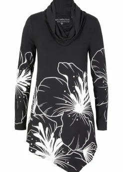 Damen bonprix Shirts & Tops|Longshirt mit Rollkragen