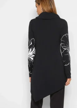 Damen bonprix Shirts & Tops|Longshirt mit Rollkragen