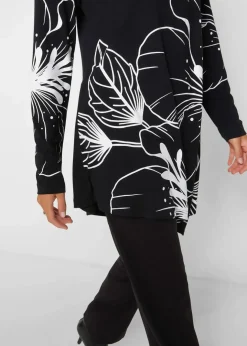 Damen bonprix Shirts & Tops|Longshirt mit Rollkragen