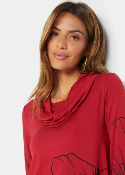 Online Longshirt mit Rollkragen Damen Shirts & Tops