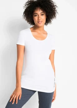 Best Longshirt mit Schriftzug (2er Pack) Damen Shirts & Tops