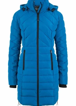 Damen bonprix Jacken & Mäntel|Bekleidung·Hosen|Long-Steppjacke mit Wattierung