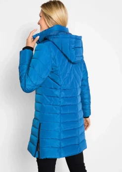 Damen bonprix Jacken & Mäntel|Bekleidung·Hosen|Long-Steppjacke mit Wattierung