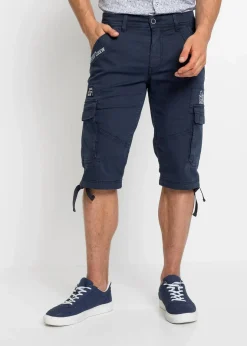 Herren bonprix Hosen|Shorts|Long-Stretch-Bermuda mit Cargotaschen, Regular Fit