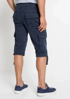 Herren bonprix Hosen|Shorts|Long-Stretch-Bermuda mit Cargotaschen, Regular Fit