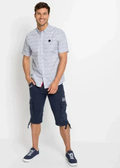 Herren bonprix Hosen|Shorts|Long-Stretch-Bermuda mit Cargotaschen, Regular Fit