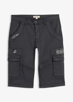 Sale Long-Stretch-Bermuda mit Cargotaschen, Regular Fit Herren Große Größen|Shorts
