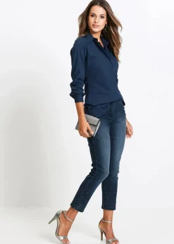 Discount Long-Stretch-Bluse Damen Blusen & Tuniken|Bekleidung·Jacken & Mäntel