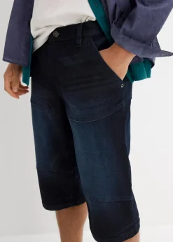 Online Long-Stretch-Jeans-Bermuda, Regular Fit Herren Große Größen|Shorts