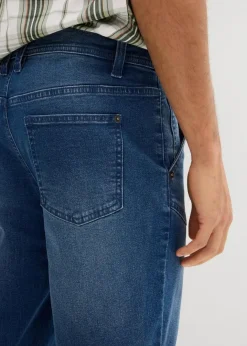 Herren bonprix Jeans|Shorts|Long-Stretch-Jeans-Bermuda, Regular Fit