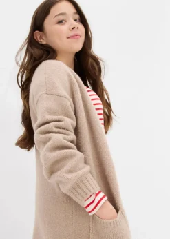 Sale Longstrickjacke Kinder Mädchen 9-16 Jahre·Sweat & Strick