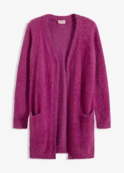 Damen bonprix Bekleidung·Umstandsmode|Strickmode|Longstrickjacke in Flauschoptik