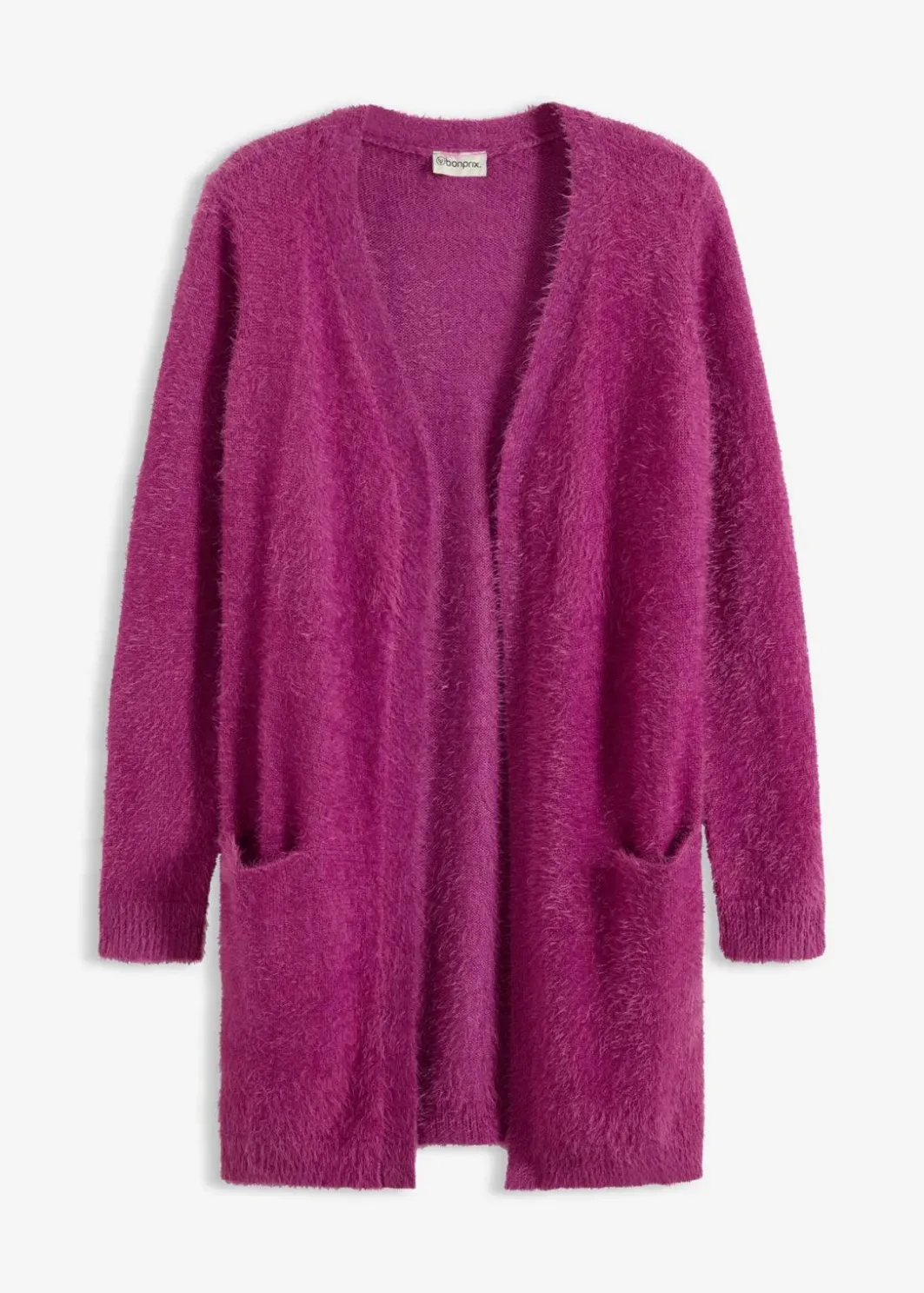 Damen bonprix Bekleidung·Umstandsmode|Strickmode|Longstrickjacke in Flauschoptik