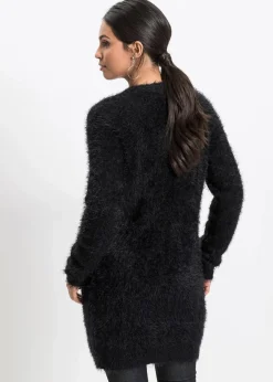 Sale Longstrickjacke in Flauschoptik Damen Bekleidung·Umstandsmode|Strickmode