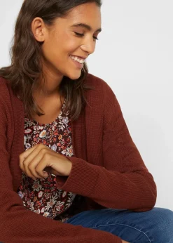 Damen bonprix Bekleidung·Röcke|Bekleidung·Jeans|Longstrickjacke, Langarm