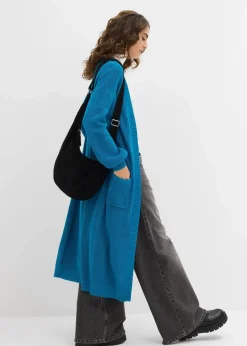Damen bonprix Bekleidung·Umstandsmode|Strickmode|Longstrickjacke mit überschnittener Schulter