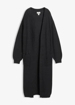 Damen bonprix Bekleidung·Umstandsmode|Strickmode|Longstrickjacke mit überschnittener Schulter