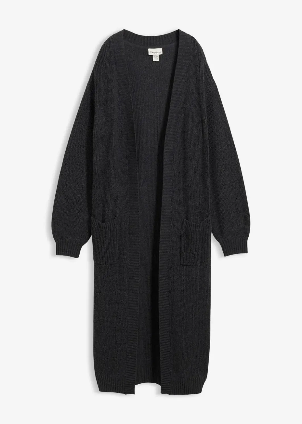 Damen bonprix Bekleidung·Umstandsmode|Strickmode|Longstrickjacke mit überschnittener Schulter