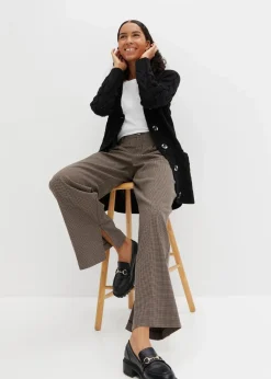 Damen bonprix Bekleidung·Umstandsmode|Pullover & Strickjacken|Longstrickjacke mit Schalkragen und Zopfmuster
