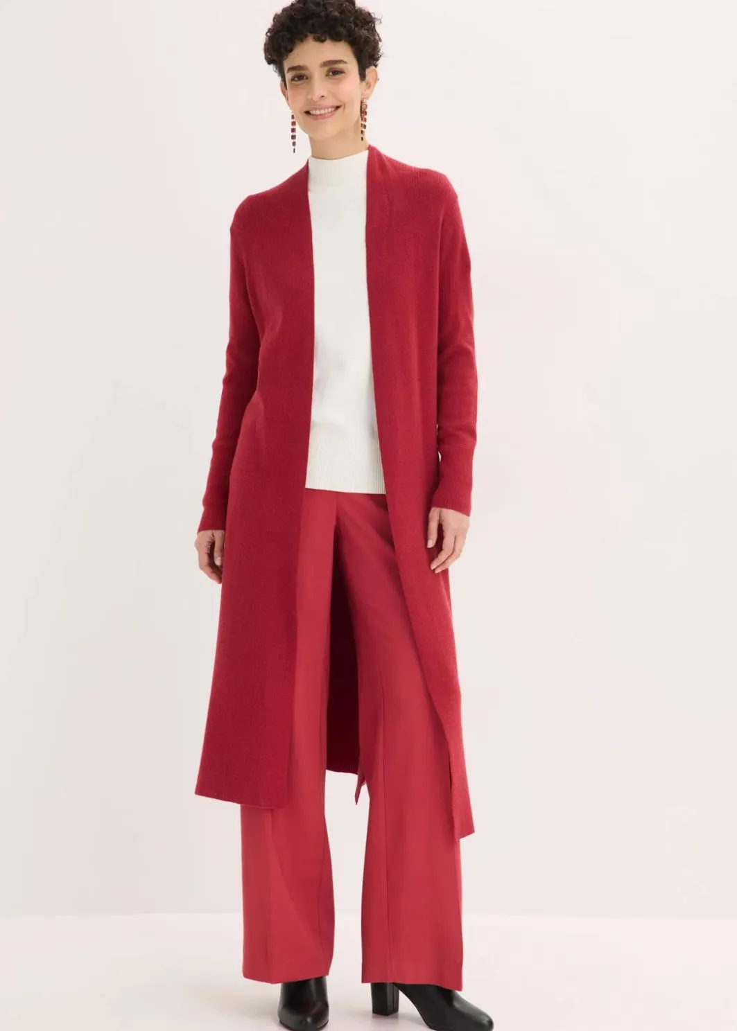 Damen bonprix Bekleidung·Umstandsmode|Pullover & Strickjacken|Longstrickjacke mit Viskose
