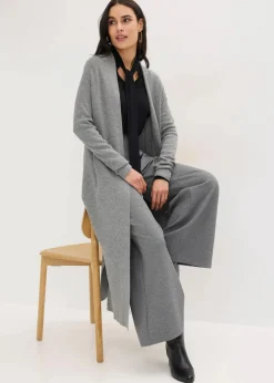 Outlet Longstrickjacke mit Viskose Damen Bekleidung·Umstandsmode|Pullover & Strickjacken