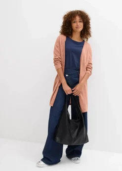 Damen bonprix Bekleidung·Röcke|Bekleidung·Jeans|Longstrickjacke, offen