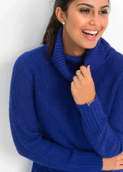 Damen bonprix Pullover & Strickjacken|Strickmode|Long-Strickpullover