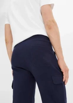 Sale Long-Sweat-Cargobermuda aus reiner Baumwolle, Regular Fit Herren Shorts|Sportbekleidung