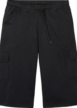 Online Long-Sweat-Cargobermuda aus reiner Baumwolle, Regular Fit Herren Sweat|Hosen